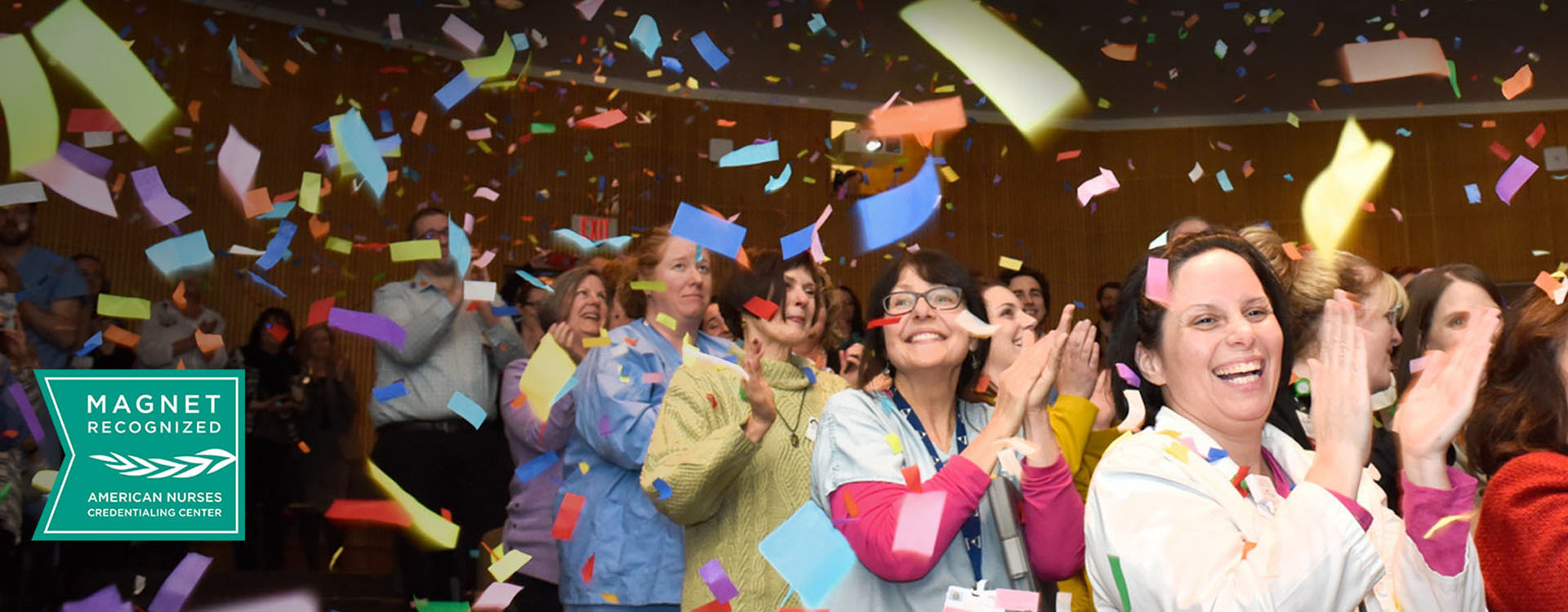 nurses celebrating their magnet recognition