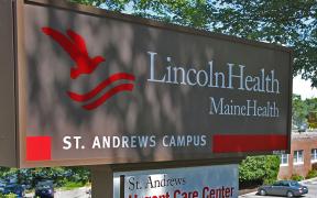 Sign at entrance of LincolnHealth St. Andrews Campus